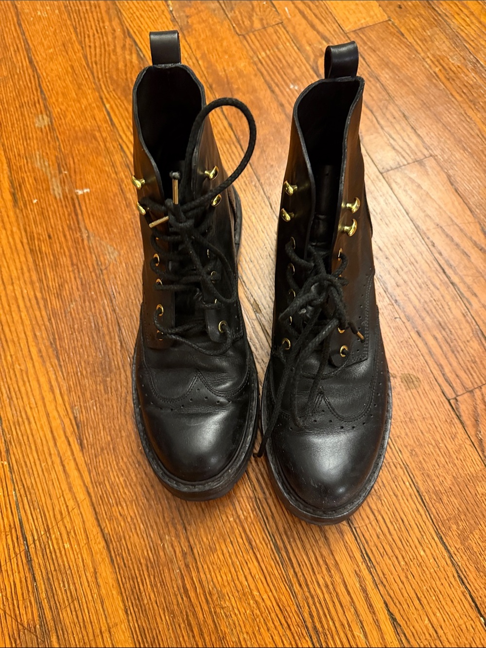 Rag & Bone Cozen Leather Lace-Up Boots